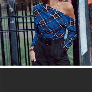 Size large Zara plaid sexy top